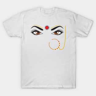 Bindhi Indian Desi Culture Girly traditional Nose Ring Pin T-Shirt